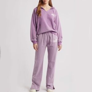 The Mayfair Group - SET You Deserve Flowers Graphic Sweatpants + Hoodie - XXL